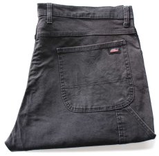 画像1: Dickiesディッキーズ ストレッチ ダック地 ペインターパンツ 黒 W40 L30 (1)