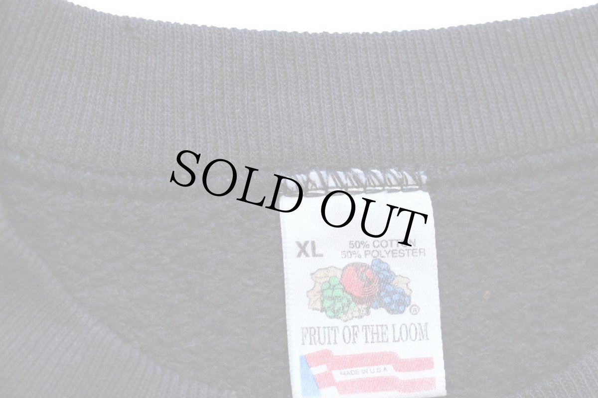 画像5: 80s USA製 KSHE-95 REAL ROCK RADIO ハーレー モチーフ スウェット 黒 フェード XL (5)