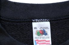 画像5: 80s USA製 KSHE-95 REAL ROCK RADIO ハーレー モチーフ スウェット 黒 フェード XL (5)