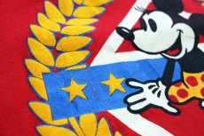 画像4: 80s USA製 Hanes DISNEY ディズニー MINNIE ミニー マウス 発泡プリント スウェット 赤 S (4)