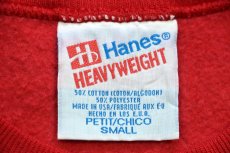 画像5: 80s USA製 Hanes DISNEY ディズニー MINNIE ミニー マウス 発泡プリント スウェット 赤 S (5)