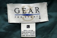 画像5: 90s TOYOTA トヨタ TRD RACING DEVELOPMENT ロゴ刺繍 ツートン ナイロンジャケット 黒×緑 L (5)