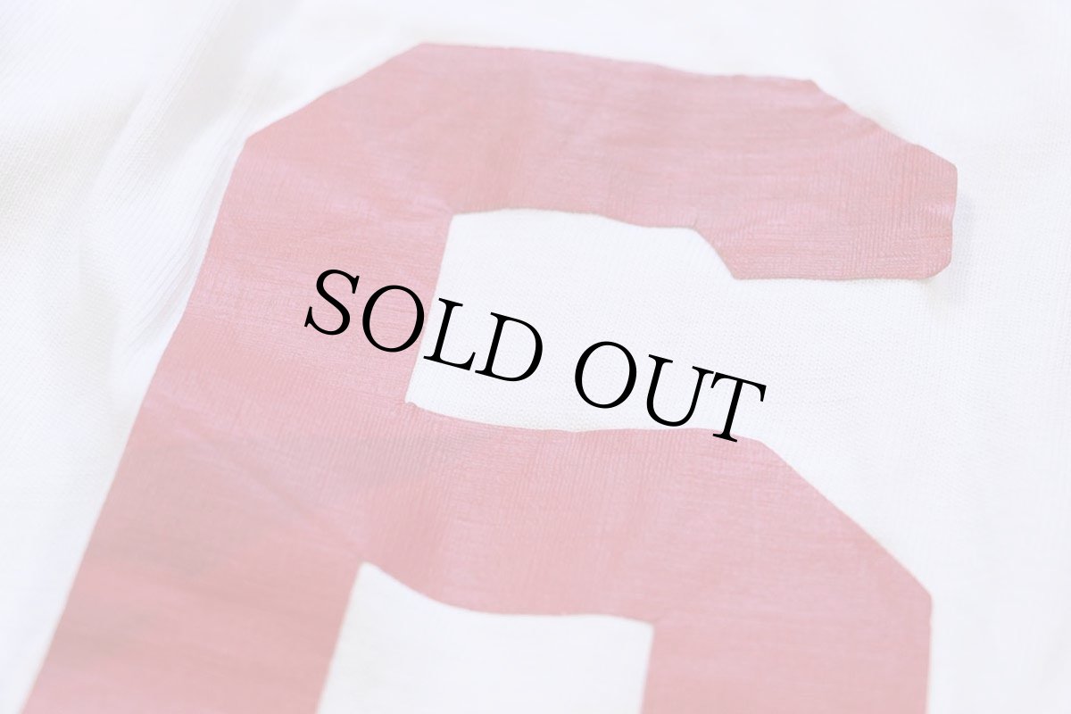 画像5: 60s USA製 Wilson 68 ナンバリング コットン×ナイロン フットボールTシャツ 生成り L (5)