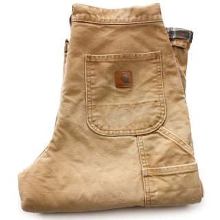 USA製 carharttカーハート ダブルニー ダック地 ペインターパンツ 黒