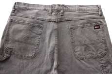 画像5: Dickiesディッキーズ ストレッチ ダック地 ペインターパンツ グリーングレー フェード W38 L32 (5)