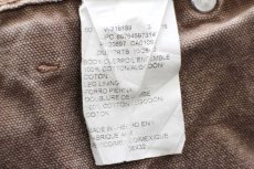 画像6: Dickiesディッキーズ チェック ネルライナー ダック地 ペインターパンツ 焦げ茶 フェード W38 L32 (6)