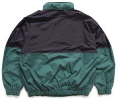 画像2: 90s TOYOTA トヨタ TRD RACING DEVELOPMENT ロゴ刺繍 ツートン ナイロンジャケット 黒×緑 L (2)