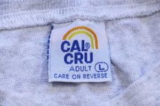 画像4: 90s USA製 NORTH CAROLINA モックネック コットン 長袖Tシャツ 杢ライトグレー L (4)