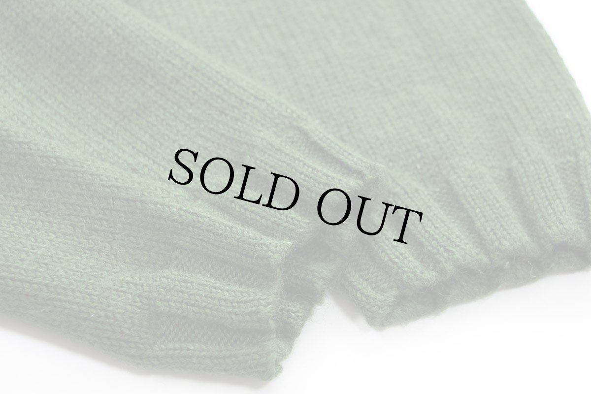 画像6: 90s J.CREW 無地 ウールニット セーター 緑 L (6)