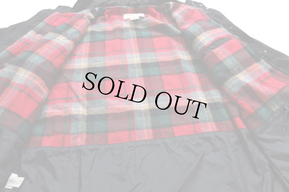 画像6: 90s EddieBauerエディーバウアー タータンチェック ウールライナー マウンテンジャケット 黒 L (6)