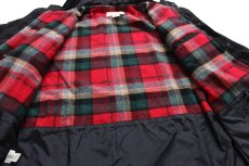 画像6: 90s EddieBauerエディーバウアー タータンチェック ウールライナー マウンテンジャケット 黒 L (6)