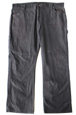 画像2: Dickiesディッキーズ ストレッチ ダック地 ペインターパンツ 黒 W40 L30 (2)