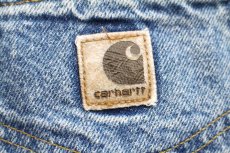 画像6: 00s USA製 carharttカーハート チェック ネルライナー デニムパンツ W42 L32★SDP4366 (6)