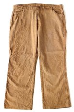 画像2: Dickiesディッキーズ ストレッチ ダック地 ペインターパンツ 茶 W42 L30 (2)