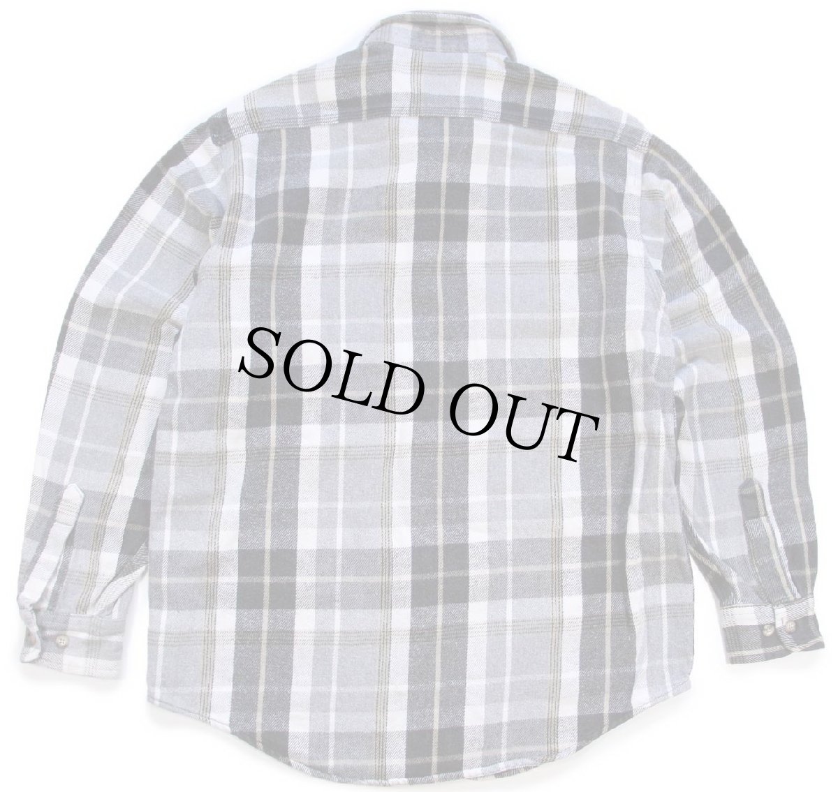 画像2: 90s carharttカーハート チェック コットン フランネルシャツ (2)