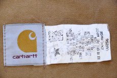 画像4: 90s USA製 carharttカーハート ダック地×コーデュロイ ハンティングベスト 茶 2XL★特大 (4)