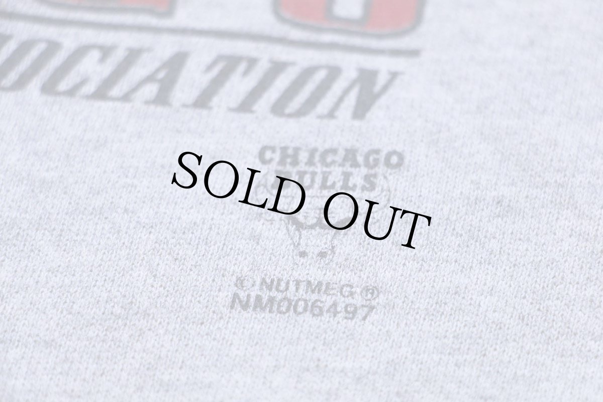 画像4: 90s USA製 Leeリー NBA CHICAGO BULLS シカゴ ブルズ スウェット 杢グレー ボーイズL (4)