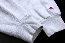 画像6: 90s USA製 Championチャンピオン VIRGINIA TECH アップリケ 前V スウェット 杢グレー XL (6)