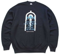 画像1: 90s USA製 MARION CULTURAL AND CIVIC CENTER スウェット 黒 XL (1)