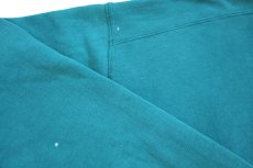 画像6: 90s USA製 L.L.Bean×RUSSELLラッセル 前V スウェット エメラルドグリーン XXL★特大 ブランク (6)