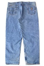 画像3: 00s USA製 carharttカーハート チェック ネルライナー デニムパンツ W42 L32★SDP4366 (3)