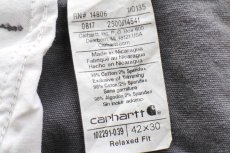 画像7: carharttカーハート ストレッチ ライトダック地 ワークパンツ グレー W42 L30★B (7)