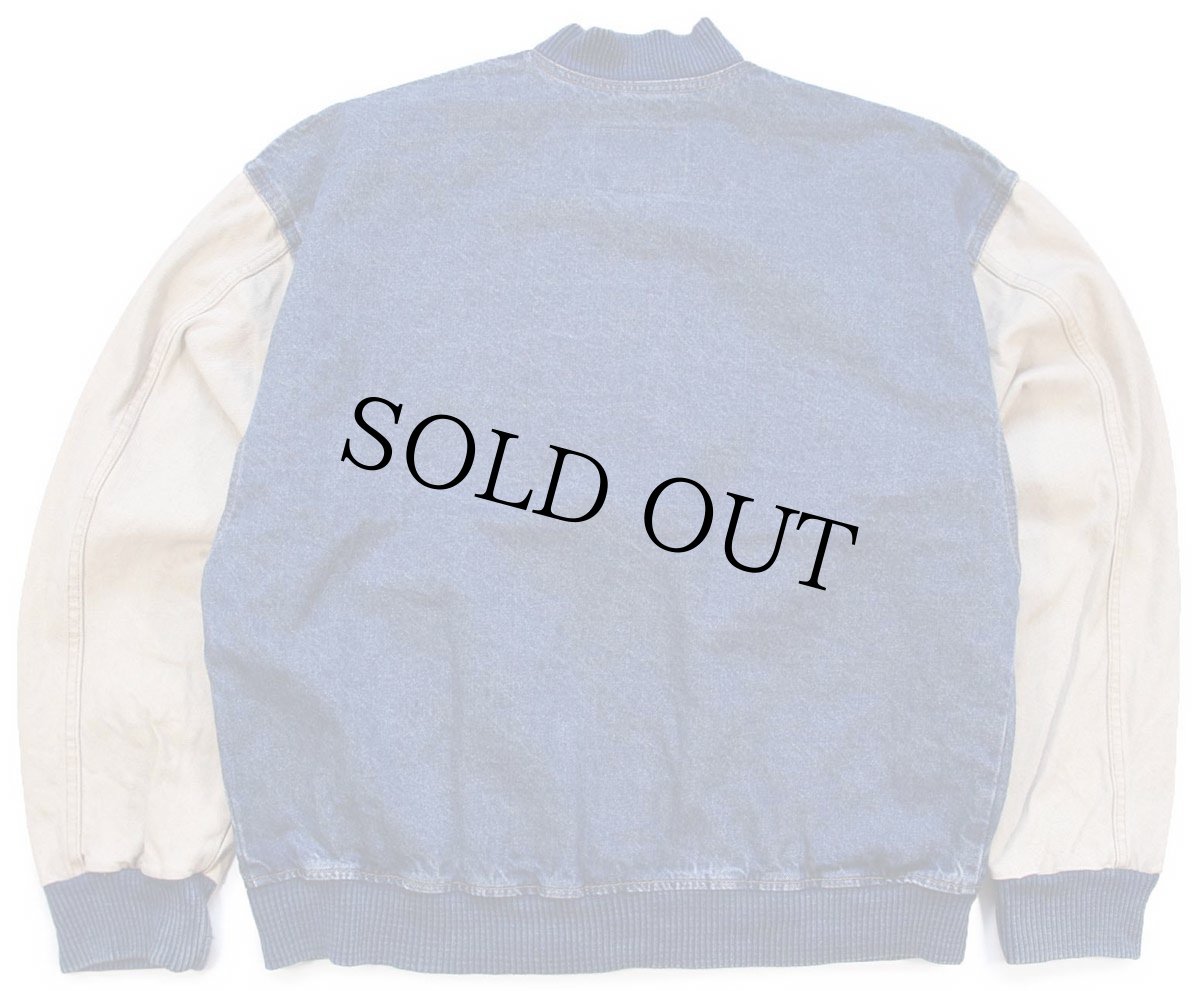 画像2: 90s カナダ製 INDUSTRY P & DC UNITED STATES POSTAL SERVICE 刺繍 ツートン 切り替え デニムジャケット★USPS ポストマン (2)