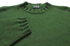 画像3: 90s J.CREW 無地 ウールニット セーター 緑 L (3)