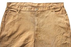 画像4: Dickiesディッキーズ ストレッチ ダック地 ペインターパンツ 茶 W42 L30 (4)