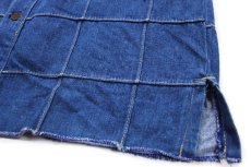 画像5: 70s 日本製 Prepster パッチワーク デニムシャツジャケット M (5)