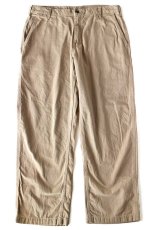 画像2: 00s メキシコ製 carharttカーハート ライトダック地 ワークパンツ カーキ W38 L30 (2)