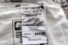 画像7: carharttカーハート ストレッチ ライトダック地 ワークパンツ グレーブラウン W44 L30★B 特大 (7)
