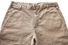 画像4: 00s メキシコ製 carharttカーハート ライトダック地 ワークパンツ カーキ W38 L30 (4)
