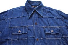 画像3: 70s 日本製 Prepster パッチワーク デニムシャツジャケット M (3)