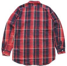 画像2: 70s BIG YANKビッグヤンク チェック コットン フランネルシャツ (2)