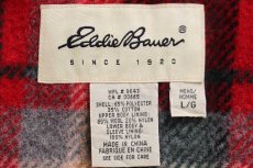 画像5: 90s EddieBauerエディーバウアー タータンチェック ウールライナー マウンテンジャケット 黒 L (5)