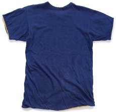 画像8: 70s USA製 Championチャンピオン G.P.H.S. PHYSICAL ED. 染み込みプリント コットン リバーシブルTシャツ 黄×紺 S (8)