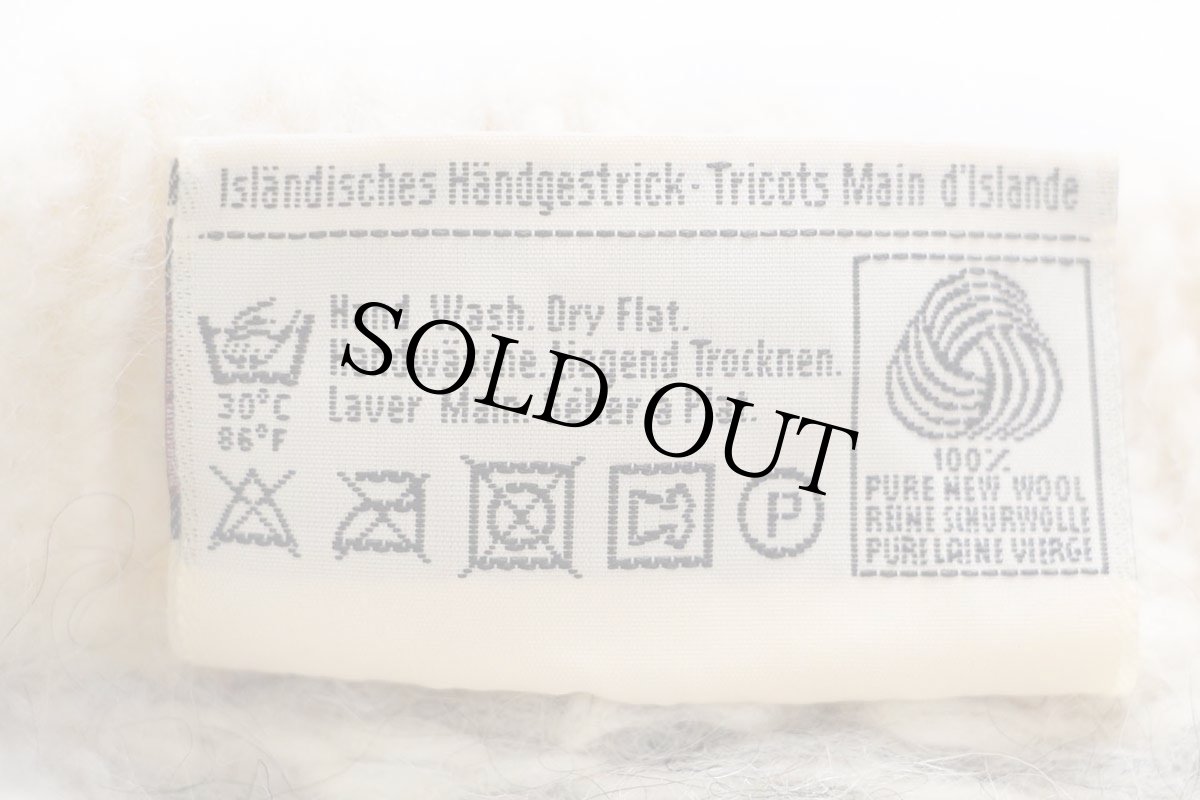 画像5: アイスランド製 Samband of Iceland 丸ヨーク ノルディック柄 ウール ハンドニット セーター L (5)