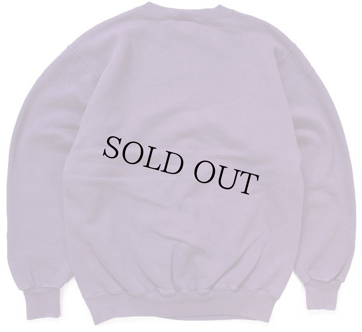 画像2: 90s USA製 RUSSELLラッセル 無地 前V スウェット 紫 S★ブランク (2)