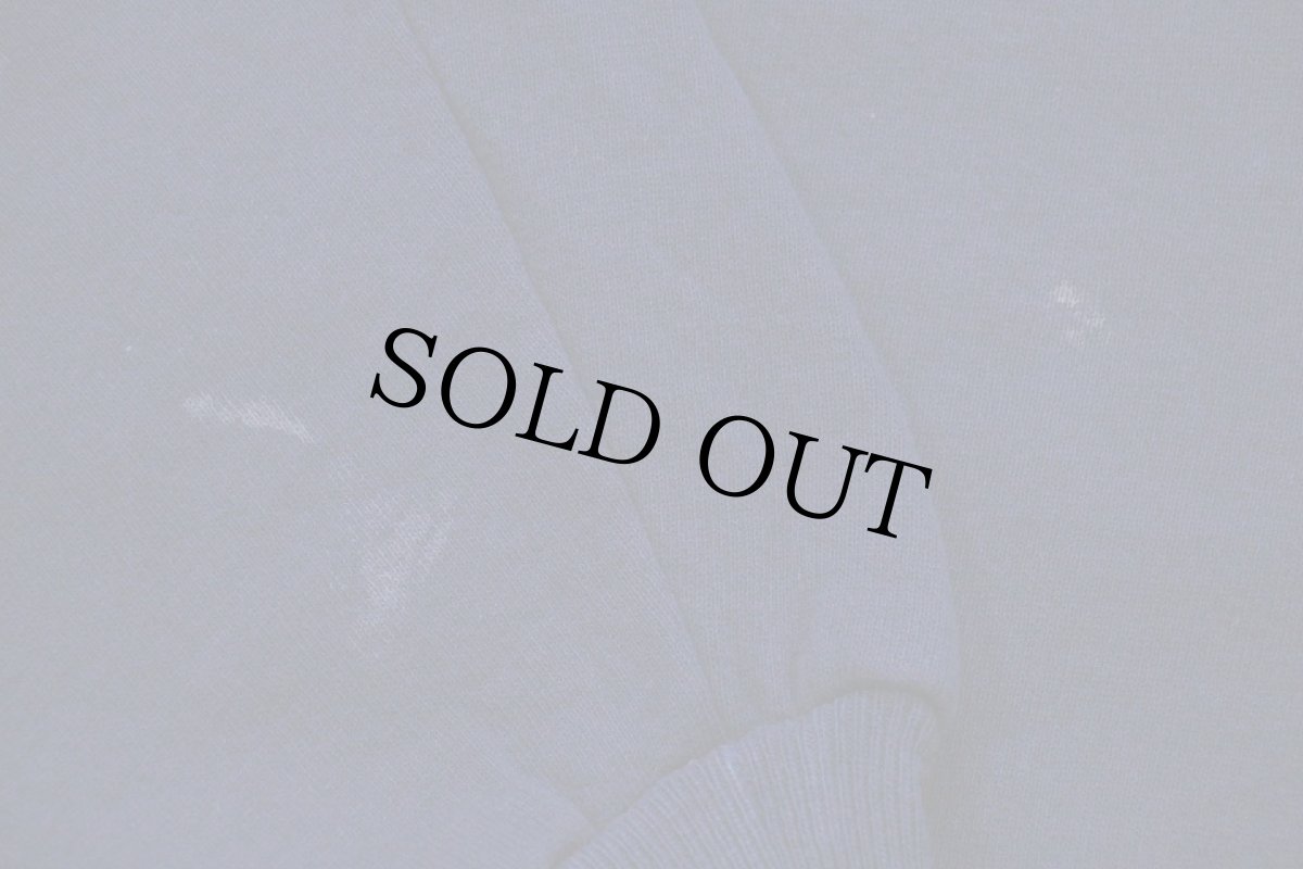 画像6: 90s USA製 RUSSELLラッセル 無地 前V スウェット 紺 L★ブランク (6)