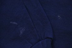 画像6: 90s USA製 RUSSELLラッセル 無地 前V スウェット 紺 L★ブランク (6)