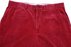 画像4: 00s ポロ ラルフローレン コットン 太畝 コーデュロイパンツ 薄赤 W36★スラックス (4)