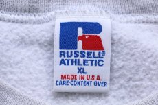 画像5: 90s USA製 RUSSELLラッセル NFL SAN FRANCISCO 49ERS ペンキ飛び 前V スウェット 杢ライトグレー XL (5)