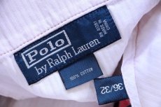 画像6: 00s ポロ ラルフローレン コットン 太畝 コーデュロイパンツ 薄赤 W36★スラックス (6)