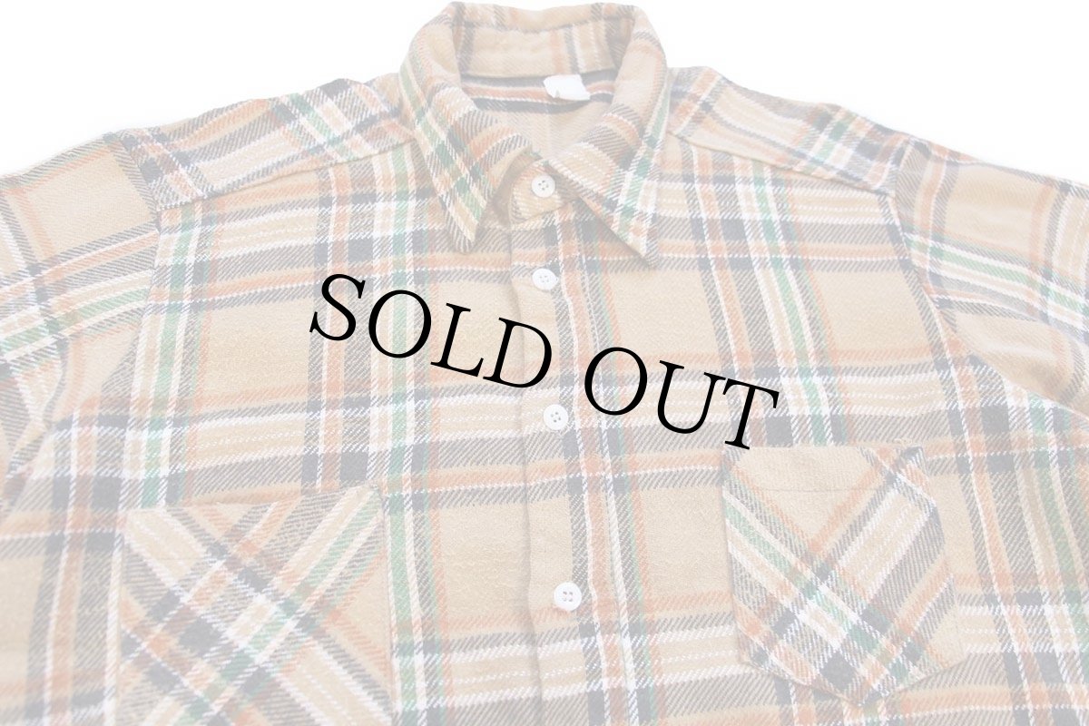 画像3: 70s UNKNOWN チェック コットン フランネルシャツ (3)