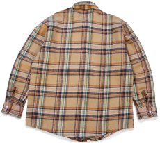 画像2: 70s UNKNOWN チェック コットン フランネルシャツ (2)