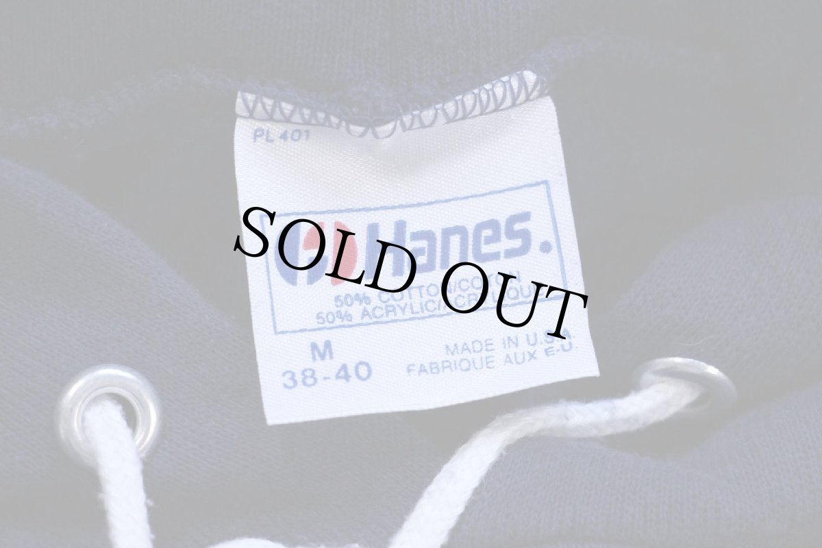 画像5: 80s USA製 Hanes ACOAM ANIMAL CONTROL OFFICERS ASSN MASSACHUSETTS スウェットパーカー 紺 M★フーディー (5)