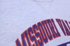 画像5: 90s USA製 RUSSELLラッセル MISSOURI VALLEY 96-34 WRESTLING 三段中抜き 前V スウェット 杢ライトグレー XL (5)