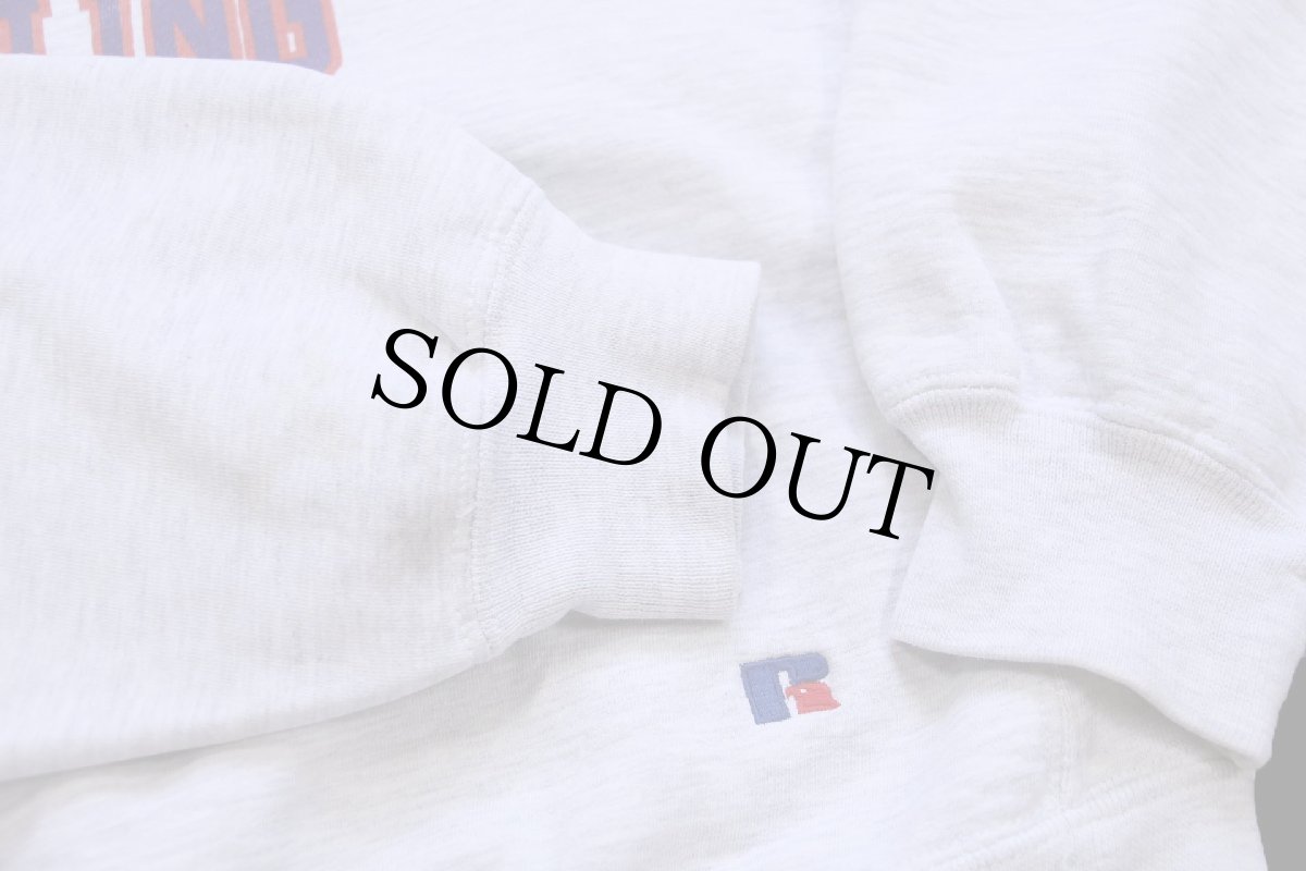 画像6: 90s USA製 RUSSELLラッセル MISSOURI VALLEY 96-34 WRESTLING 三段中抜き 前V スウェット 杢ライトグレー XL (6)