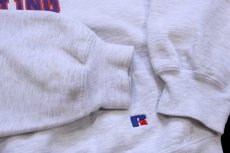 画像6: 90s USA製 RUSSELLラッセル MISSOURI VALLEY 96-34 WRESTLING 三段中抜き 前V スウェット 杢ライトグレー XL (6)